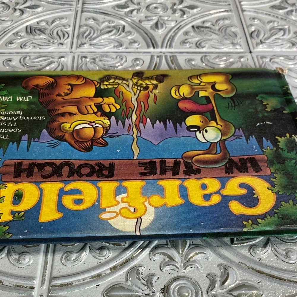Vintage Garfield in the Rough Hardcover Book 1984 Weekly Reader Jim Davis Comic